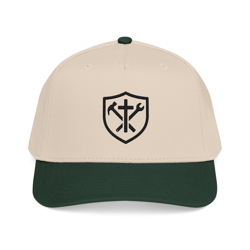 Embroidered Shield Tools Baseball Cap — Vintage Tradesman Hat