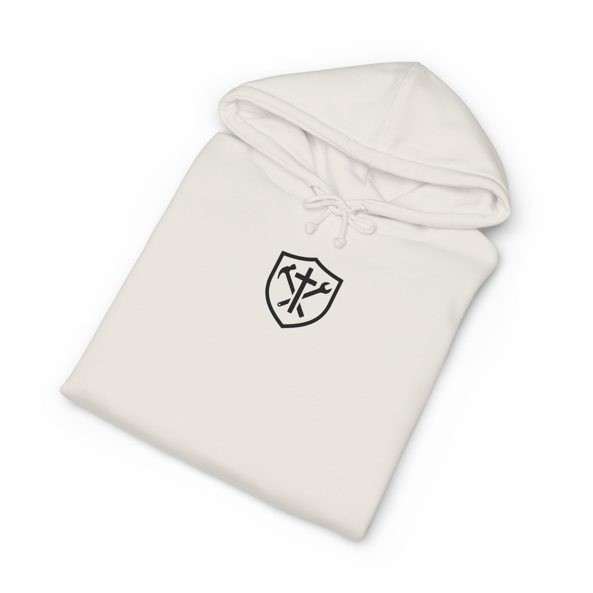 Armor Built Workwear Hoodie — 'Armor Built' Ephesians 6:10 Christian Faith Hoodie