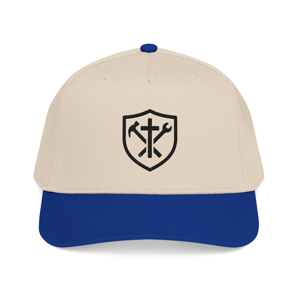Embroidered Shield Tools Baseball Cap — Vintage Tradesman Hat